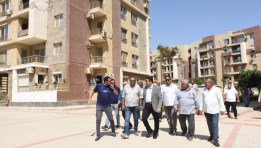 جولة ميدانية لرئيس جهاز القاهرة الجديدة في دار مصر القرنفل