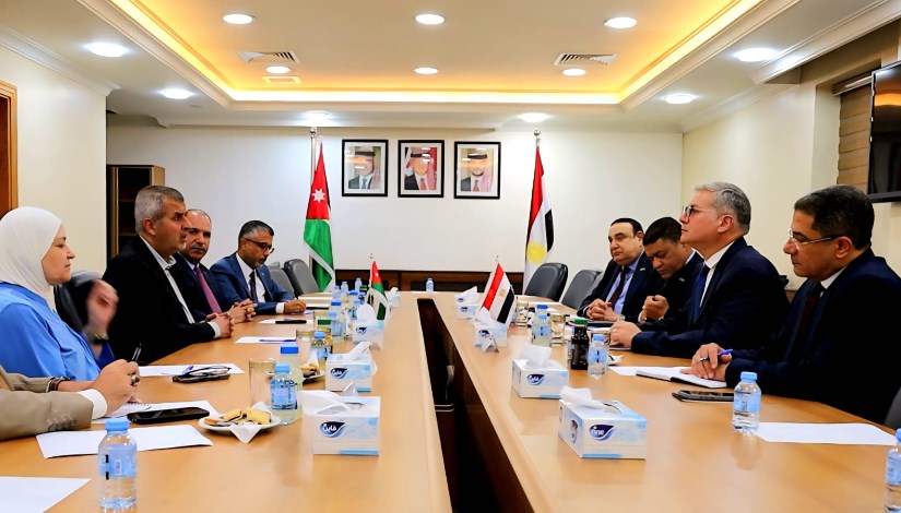 وزير البترول خلال لقائه بوزير الطاقة الأردني