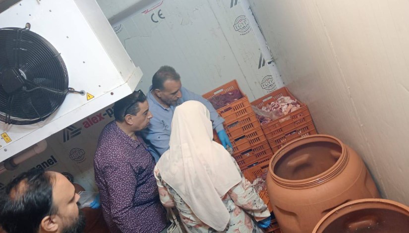 ضبط 3645 كيلو لحوم ودواجن وأغذية