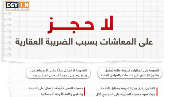 لا حجز على المعاشات بسبب الضريبة العقارية