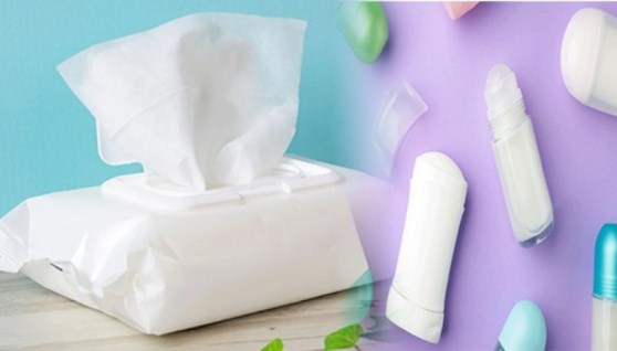 مزيلات عرق ومناديل مبللة