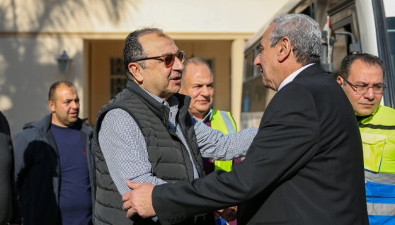  المهندس محمد شيمي، وزير قطاع الأعمال العام خلال زيارته للغربية 