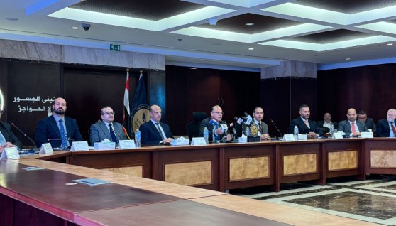 خلال مؤتمر صحفي للبورصة المصرية 