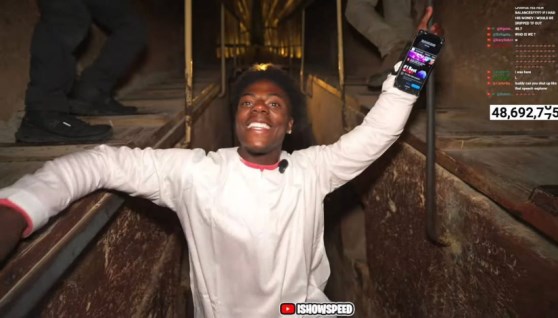 اليوتيوبر سبيد داخل الأهرامات