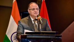 الدكتور علي الغمراوي خلال افتتاح فعاليات المنتدى الهندي–المصري للصناعات الدوائية