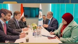 وزير البترول خلال اجتماعه مع مجموعة البنك الدولي