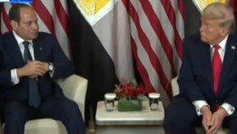 الرئيس عبدالفتاح السيسي مع نظيره ترامب