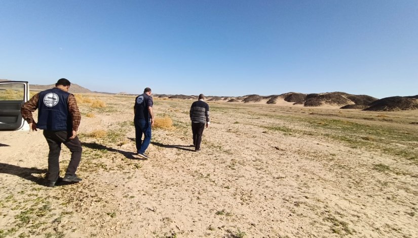 جانب من تفقد المحاصيل