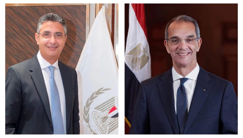 وزيرا التموين والاتصالات