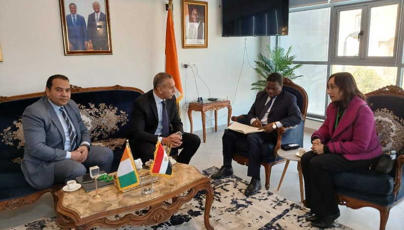 جانب من الزيارة لكوت ديفوار