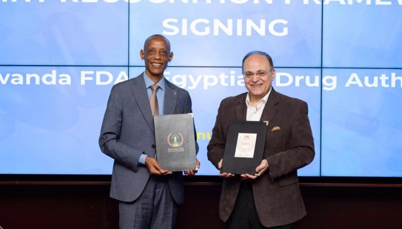 جانب من زيارة هيئة الغذاء والدواء الرواندية بالعاصمة كيغالي