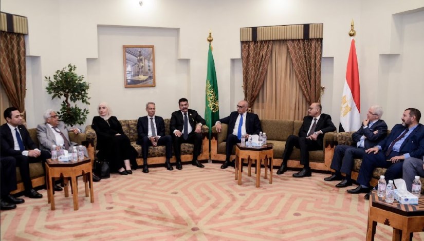 جانب من المباحثات المصرية والسعودية