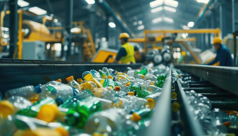 خط إنتاج داخل مصنع بلاستيك - صورة أرشيفية