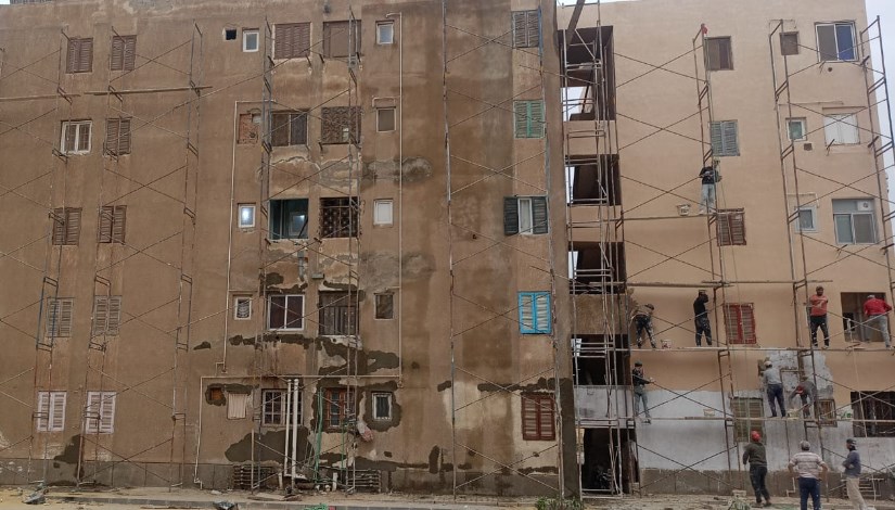 جانب من أعمال التطوير في مدينة بدر