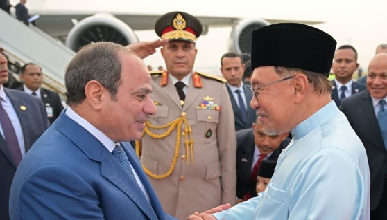 الرئيس عبد الفتاح السيسي وملك ماليزيا 