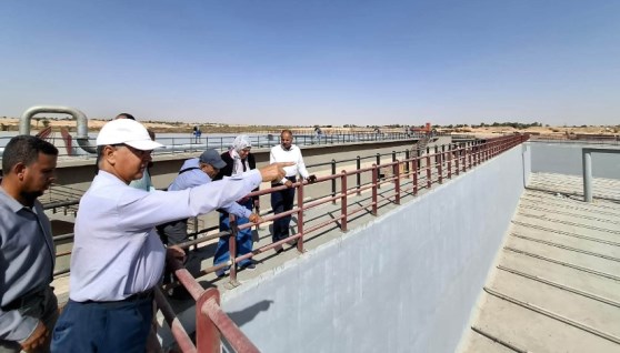 من إحدى مشروعات الصرف الصحي