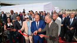 وزير النقل يفتتح ميناء العامرية الجاف