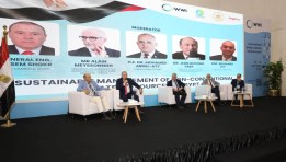 من فعاليات اليوم الثانتي للمؤتمر الدولي لتكنولوجيا المياه والصرف الصحي
