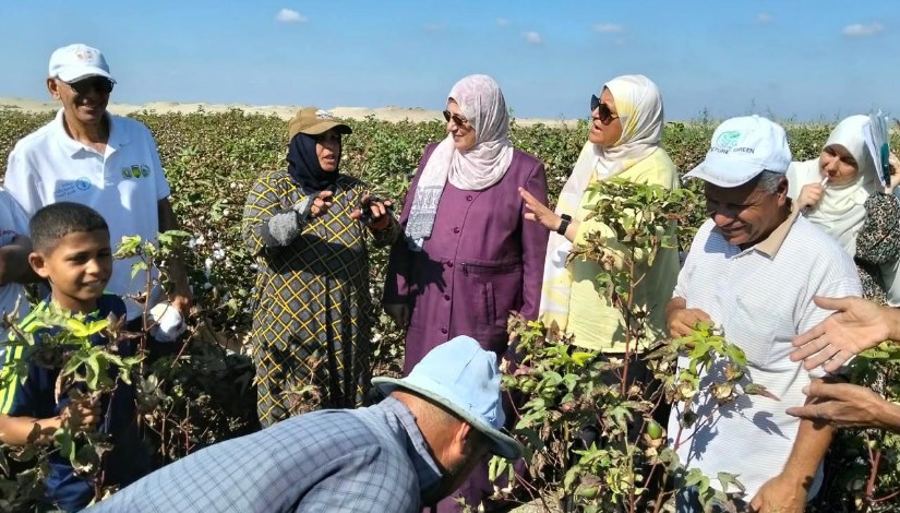 جانب من المرور على الحقول الزراعية ومتابعتها