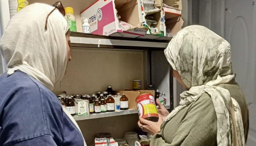 جانب من الحملات المكثفة  على مراكز بيع وتداول الأدوية واللقاحات البيطرية والعيادات البيطرية 