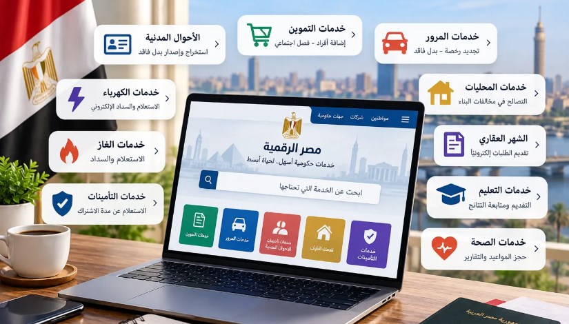 الخدمات الحكومية الإلكترونية في مصر 2026