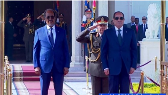 الرئيس عبدالفتاح السيسي ونظيره الصومالي