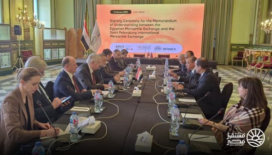 جانب من توقيع مذكرة تفاهم بين مصر وروسيا