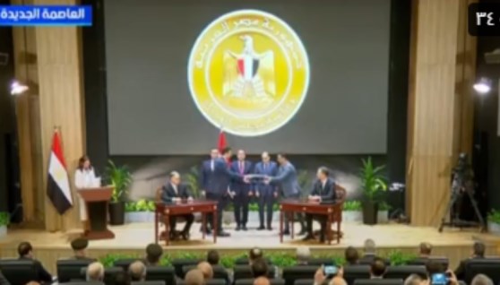 جانب من مراسم مشروع “أبراج ومارينا المونت جلالة”