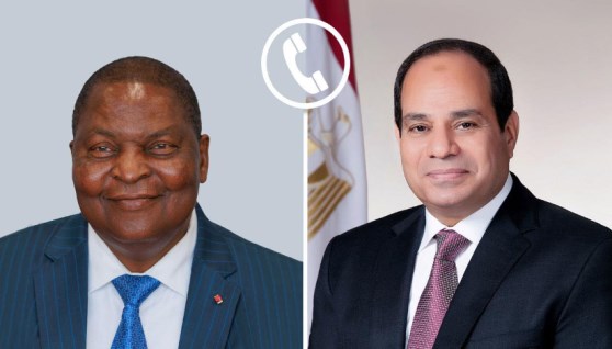 الرئيس السيسي ورئيس جمهورية إفريقيا الوسطى