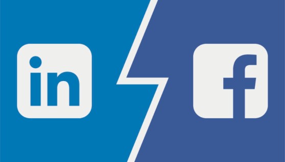 Linkedin وfacebook