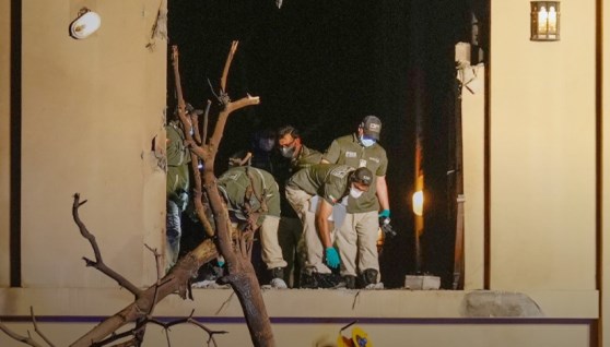 صوراً تظهر آثار القصف في فندق فيرمونت النخلة في دبي