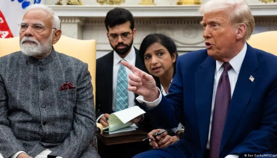 دونالد ترامب ورئيس الوزراء الهندي ناريندرا مودي