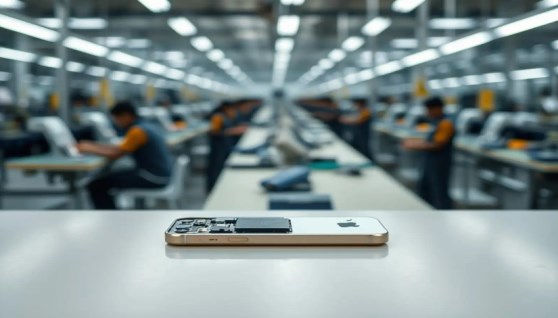 تصنيع هاتف الآيفون