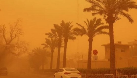عاصفة ترابية تضرب البلاد اليوم