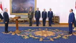 المستشار محمود محمد حلمي  وزيرًا للعدل  يؤدي اليمين الدستورية كوزيرًا للعدل