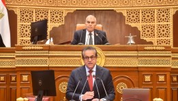 وزير الصحة والسكان خلال الجلسة العامة لـ مجلس الشيوخ