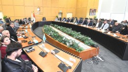 وزيرة الإسكان خلال اجتماعها لمتابعة الموقف التنفيذي لمشروع "حدائق تلال الفسطاط"