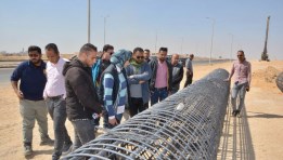 رئيس جهاز تنمية مدينة السويس الجديدة خلال تفقد المشروعات
