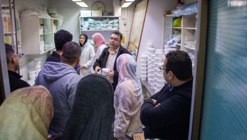 جانب من تحليل العينات