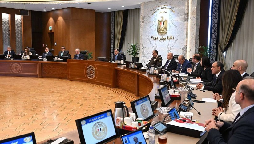 جانب من اجتماع مجلس الوزراء اليوم