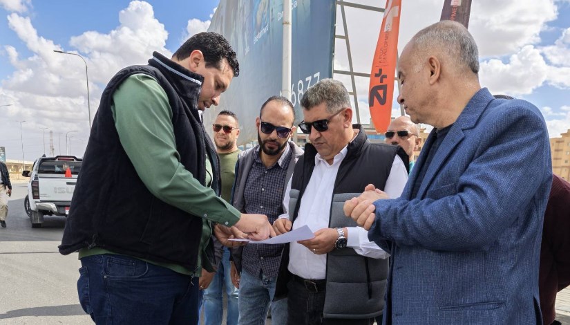 جانب من جولة رئيس جهاز حدائق أكتوبر