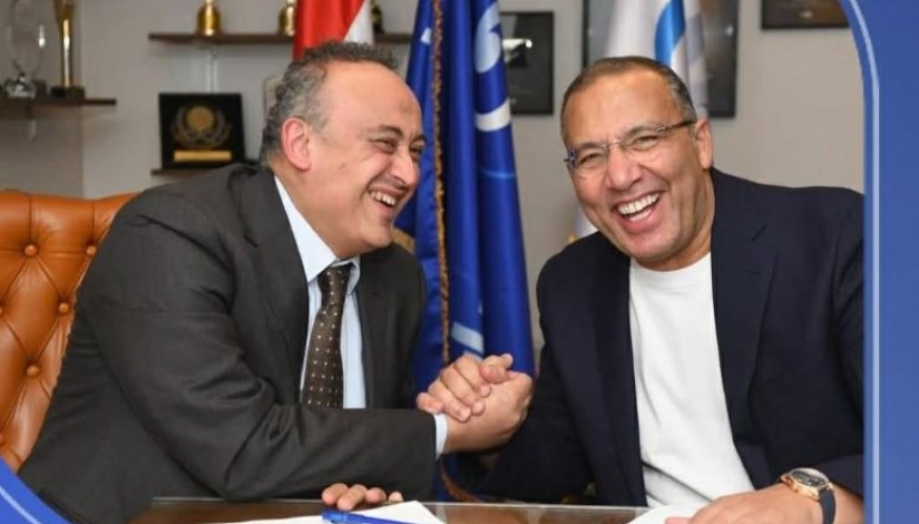 الكاتب الصحفي خالد صلاح مع علاء الكحكي رئيس شبكة تلفزيون النهار