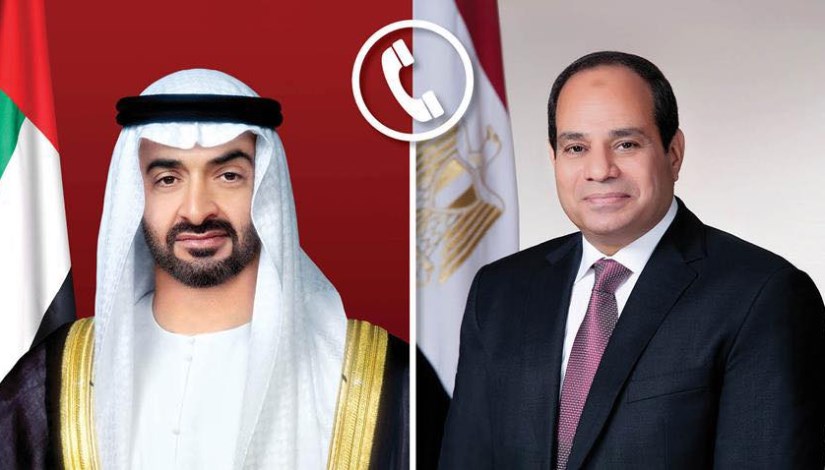 الرئيس السيسي يجري اتصالاً هاتفياً بسمو الشيخ محمد بن زايد