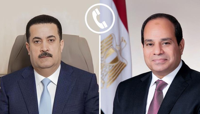 الرئيس السيسي يجري اتصالاً هاتفياً برئيس وزراء العراق الشقيق