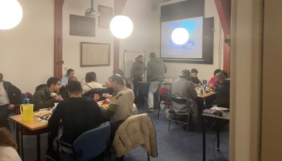 جانب من مائدة إفطار جماعة الإخوان في هولندا