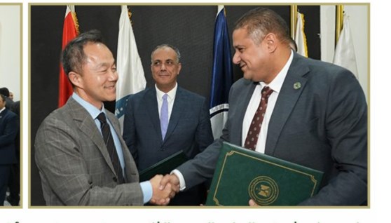 جانب من توقيع الاتفاقية بين كارجاس وشركة Kwang Shin 