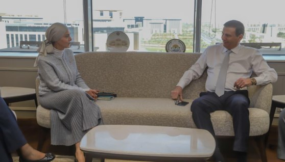  وزير الزراعة ورواد الحلبي، مدير مكتب برنامج الأغذية العالم