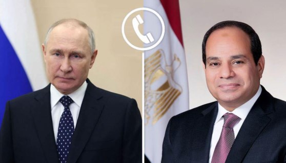 الرئيس السيسي يتلقى اتصالًا هاتفيًا من فلاديمير بوتين
