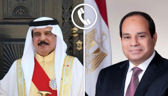 الرئيس عبد الفتاح السيسي مع الملك حمد بن عيسى آل خليفة