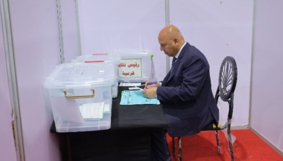 الفريق مهندس كامل الوزير  وزير النقل  في انتخابات نقابة المهندسين 